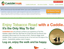 Tablet Screenshot of caddiewalk.com